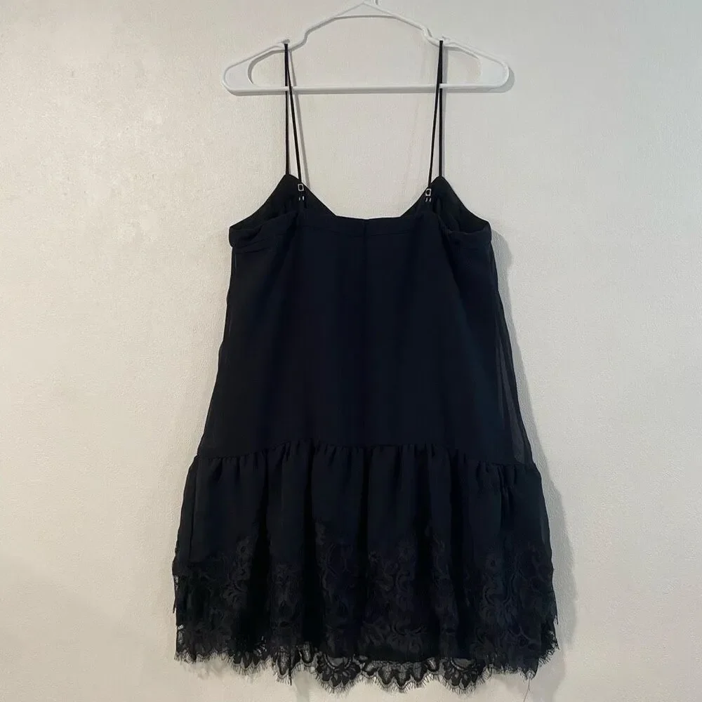 Abercrombie & Fitch Black Lace Babydoll Cami Tank Top Size M - Picture 3 of 6